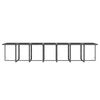vidaXL Ensemble &agrave; manger de jardin coussins 19 pcs R&eacute;sine tress&eacute;e Gris