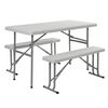 Red Mountain Table pliable Acier Blanc