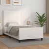 vidaXL Cadre de lit sans matelas blanc 90x190 cm similicuir