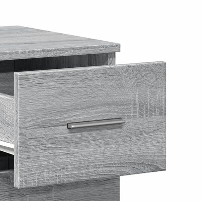 vidaXL Buffet sonoma gris 59x39x80 cm bois d'ingénierie