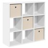 vidaXL Buffet avec tiroir Blanc 88,5 x 29 x 84,5 cm