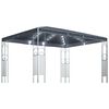 vidaXL Tonnelle avec guirlande lumineuse &agrave; LED 400x300 cm Anthracite