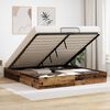vidaXL Cadre de lit ottoman Bois ancien 203 x 180 x 25 cm