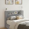 vidaXL Cabinet de T&ecirc;te de Lit avec LED Gris Sonoma Bois d'ing&eacute;nierie