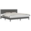 vidaXL Cadre de lit Gris fonc&eacute; 180 x 200 cm Tissu en velours c&ocirc;tel&eacute;