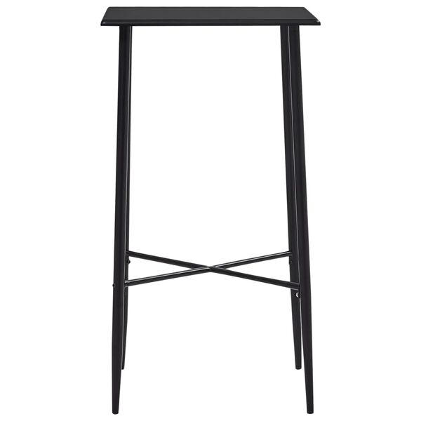 vidaXL Ensemble de bar 3 pcs Similicuir Gris