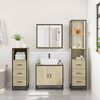 vidaXL Ensemble de meubles de salle de bain 4 pcs ch&ecirc;ne sonoma