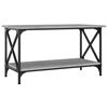vidaXL Table basse Sonoma gris 80x45x45 cm Bois d'ing&eacute;nierie et fer