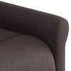 vidaXL Fauteuil inclinable de massage &eacute;lectrique Marron fonc&eacute; Tissu