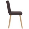 vidaXL Chaises &agrave; manger lot de 6 marron fonc&eacute; tissu