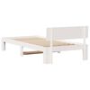 vidaXL Cadre de lit avec t&ecirc;te de lit Blanc 90 x 190 cm Pin massif