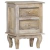 vidaXL Table de chevet 40x30x55 cm Bois de manguier massif