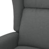 vidaXL Fauteuil de massage inclinable Gris fonc&eacute; Tissu