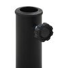 vidaXL Socle rond de parasol Polyr&eacute;sine 10 kg Noir