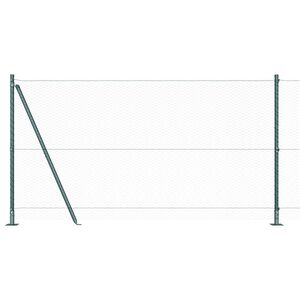 vidaXL Cl&ocirc;ture hexagonale avec base en b&eacute;ton 10 x 1,2 m Vert Maille
