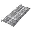 vidaXL Banc de jardin empilable et coussin 128,5cm Bois de teck massif