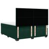 vidaXL Sommier &agrave; lattes de lit et matelas Vert fonc&eacute; 180x200cm Velours