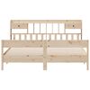 vidaXL Lit biblioth&egrave;que sans matelas 180x200 cm bois massif de pin