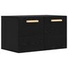 vidaXL Meuble mural Ch&ecirc;ne noir 60 x 36,5 x 35 cm Bois d'ing&eacute;nierie