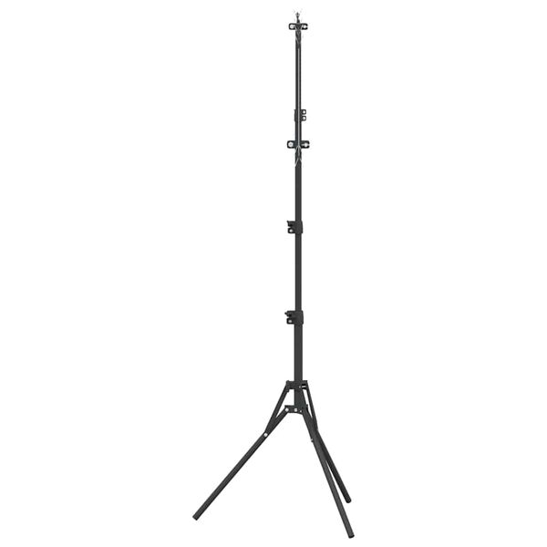vidaXL Support de cible Noir et Blanc 82,5 x 51 x 150 cm M&eacute;tal