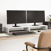 vidaXL Support de moniteur blanc 100x27x10 cm bois d'ing&eacute;nierie