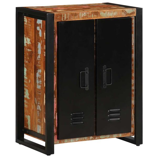 vidaXL Buffet multicolore 55x35x70 cm bois massif récupération