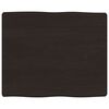 vidaXL Dessus de table bois massif trait&eacute; bordure assortie