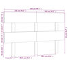 vidaXL T&ecirc;te de lit Noir 204x3x81 cm Bois massif de pin