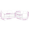 vidaXL Ensemble de canap&eacute;s 2 pcs avec coussins Rouge bordeaux Tissu
