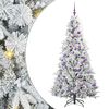 vidaXL Sapin de No&euml;l Artificiel &agrave; Branches Articul&eacute;es Blanc 180 cm