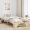 vidaXL Cadre de lit Naturel 75 x 190 cm Pin massif