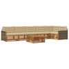 vidaXL Ensemble de canap&eacute;s d'ext&eacute;rieur 7 pcs Naturel et Beige