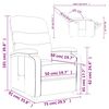 vidaXL Fauteuil inclinable Gris fonc&eacute; Tissu