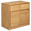 vidaXL Buffet SAUDA ch&ecirc;ne 80x43x75,5 cm bois massif de pin