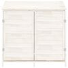 vidaXL Remise de jardin Blanc 102x52x112 cm Bois de sapin solide