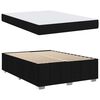 vidaXL Cadre de lit avec matelas Noir 160 x 200 cm tissu