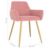 vidaXL Chaises &agrave; manger lot de 4 Rose Velours