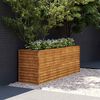 vidaXL Jardini&egrave;re sur&eacute;lev&eacute;e 196x50x69 cm Acier Corten