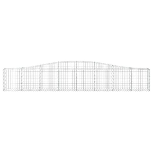 vidaXL Paniers &agrave; gabions arqu&eacute;s 6 pcs 400x30x60/80 cm Fer galvanis&eacute;