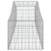 vidaXL Paniers à gabions arqués 14 pcs 200x50x40/60 cm fer galvanisé