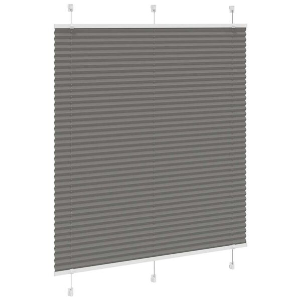 vidaXL Store pliss&eacute; anthracite 120x100 cm largeur du tissu 119,4 cm