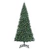 vidaXL Sapin de No&euml;l artificiel pr&eacute;-&eacute;clair&eacute; Vert 500 cm PVC