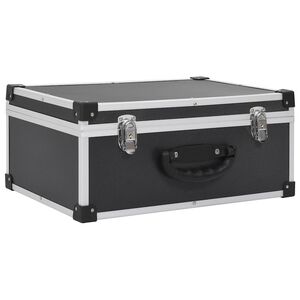 vidaXL &Eacute;tui de CD pour 60 CD Aluminium ABS Noir