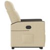 vidaXL Fauteuil inclinable Cr&egrave;me Tissu