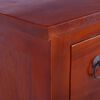 vidaXL Commode Marron classique 45x35x100 cm Bois d'acajou massif