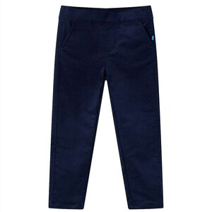 vidaXL Pantalons pour enfants bleu marine fonc&eacute; 92