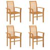 vidaXL Chaise de salle &agrave; manger 4 pcs Marron 62 x 55 x 94 cm