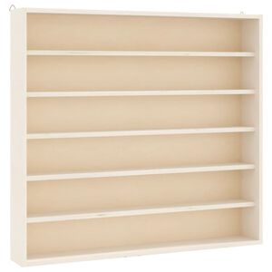 vidaXL Vitrine de collection en bois avec 6 &eacute;tag&egrave;res 60x8,5x55 cm