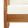vidaXL Salon de jardin 5 pcs avec coussins Bois d'acacia solide