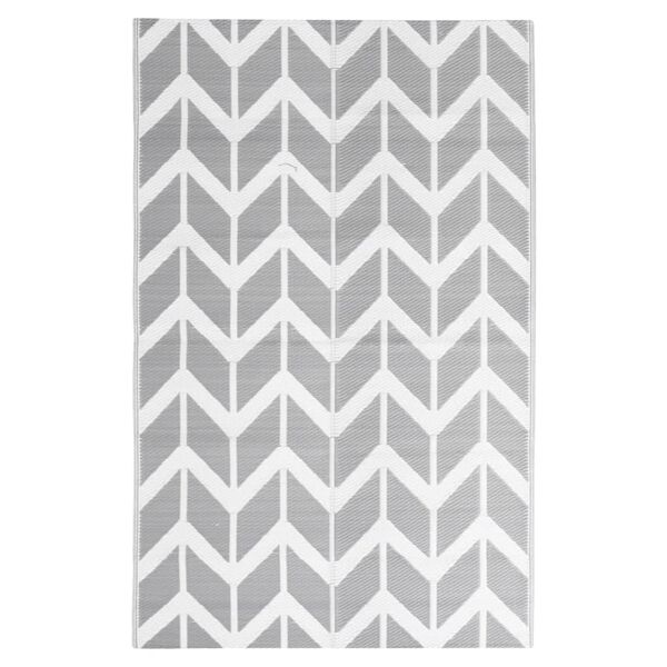 vidaXL Tapis d'ext&eacute;rieur ARAKIL Gris 120x180 cm PP